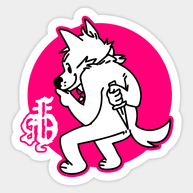 FERAL BASTARD STICKER Sticker by feramvsa